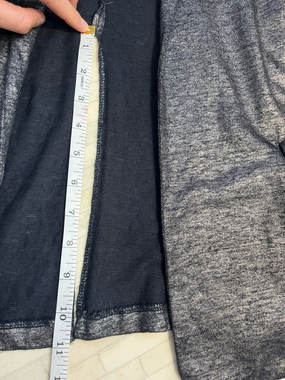 Majestic Filatures Silver Metallic Open Front Linen Blend Cardigan size 4/Large - Picture 11 of 11
